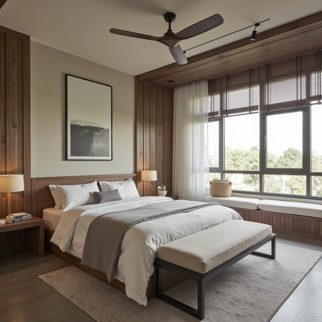 8. Bed with a Ottoman