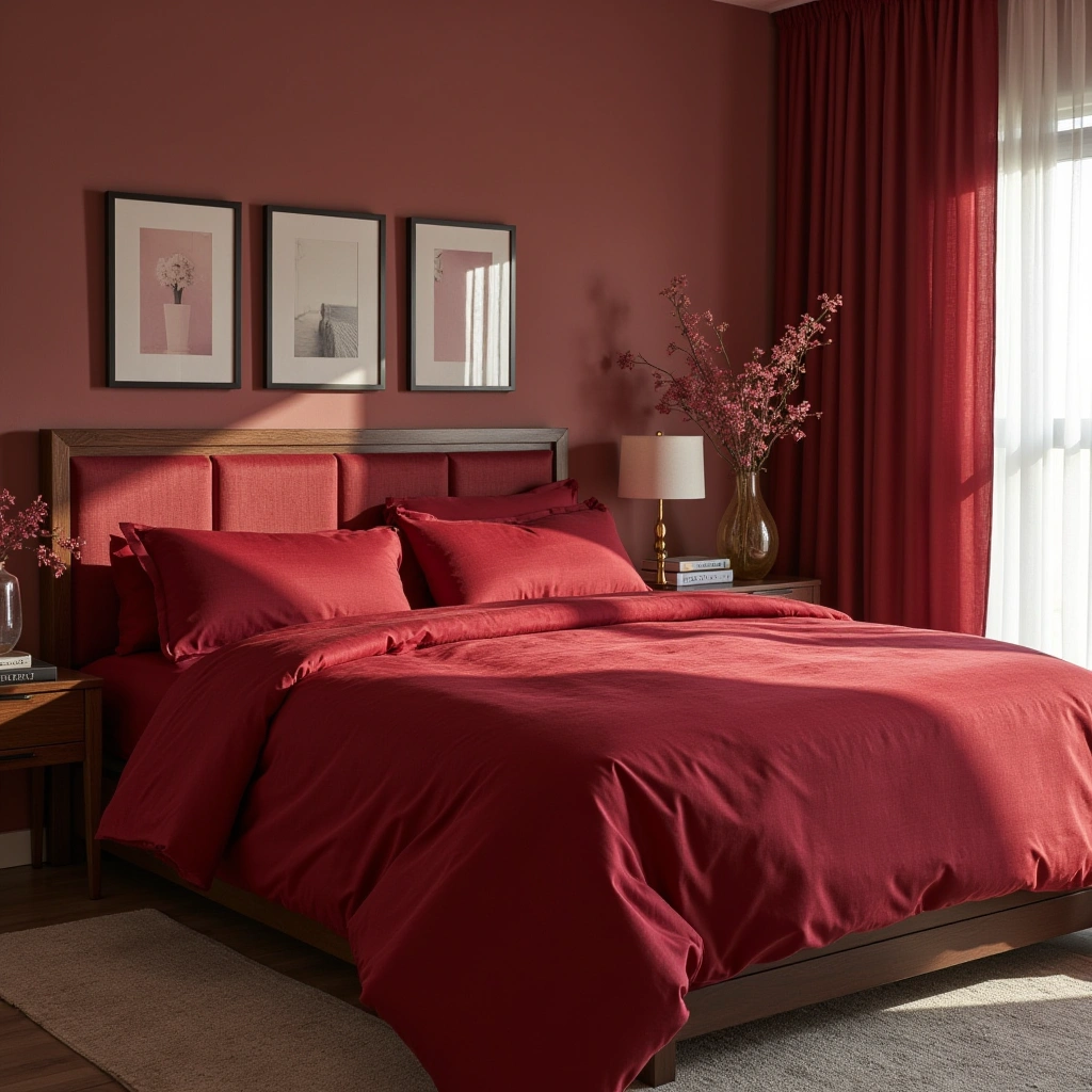 Cherry Red Bedding