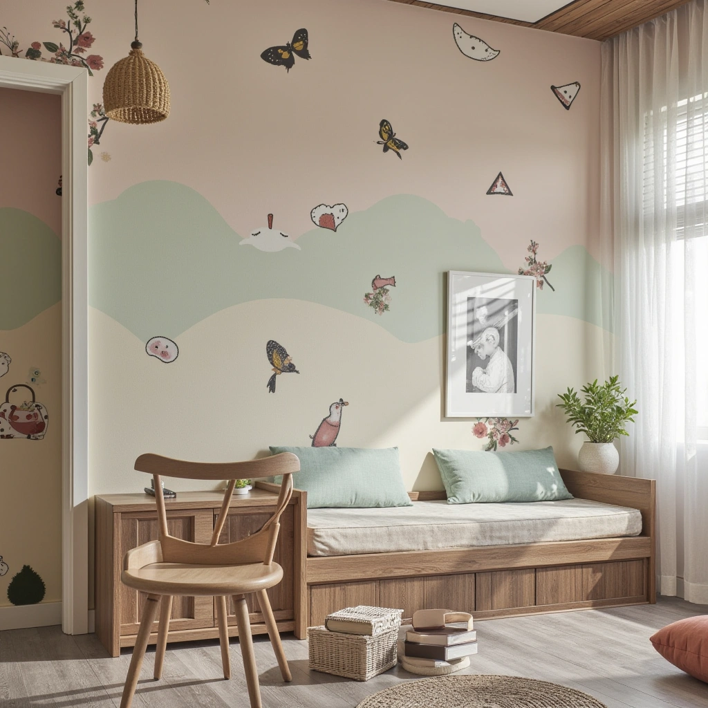 13. Peel and Stick Wallpaper for Kids' Rooms