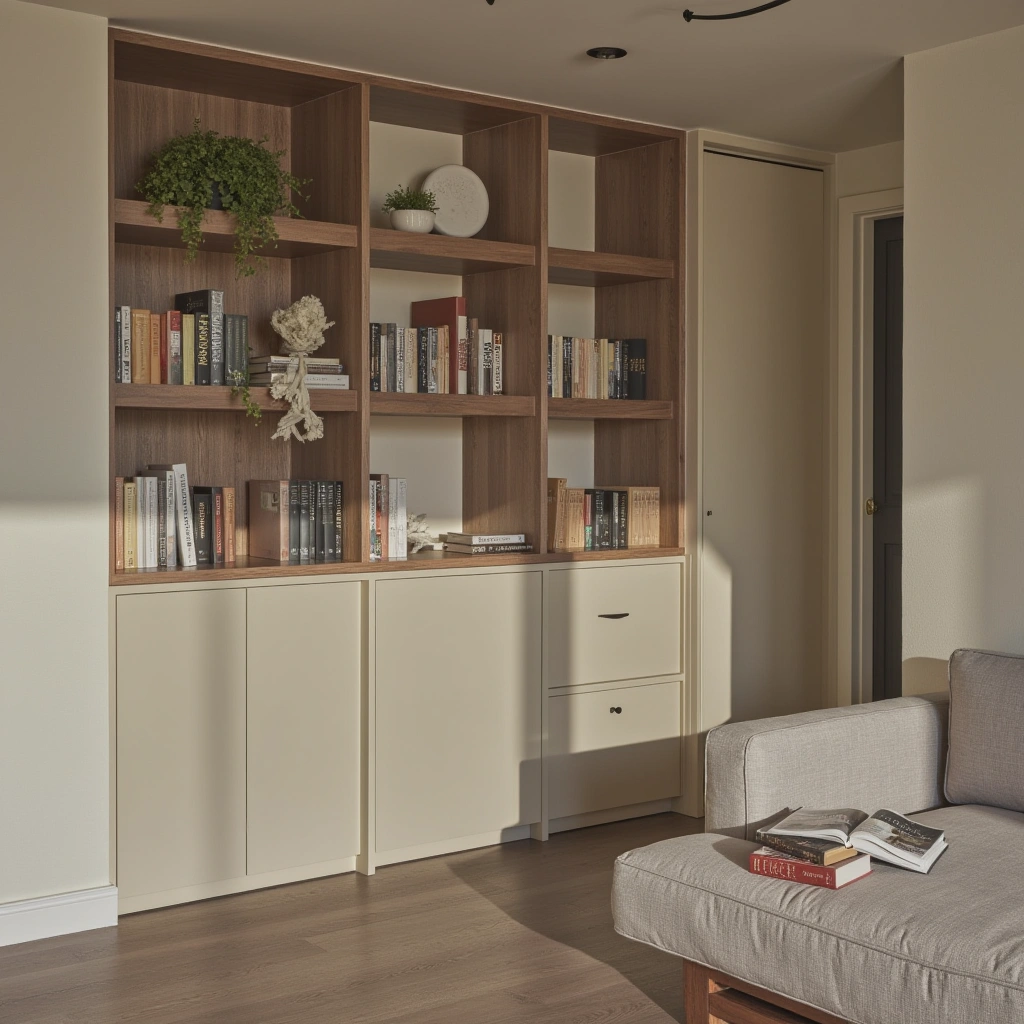 4. Minimalist Floating Shelves