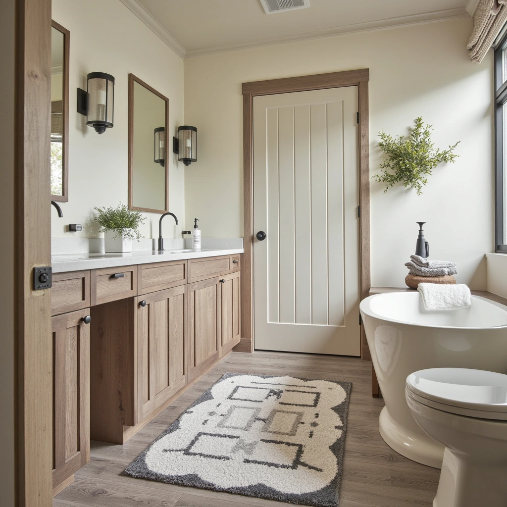 13. Cozy Bathroom Rug