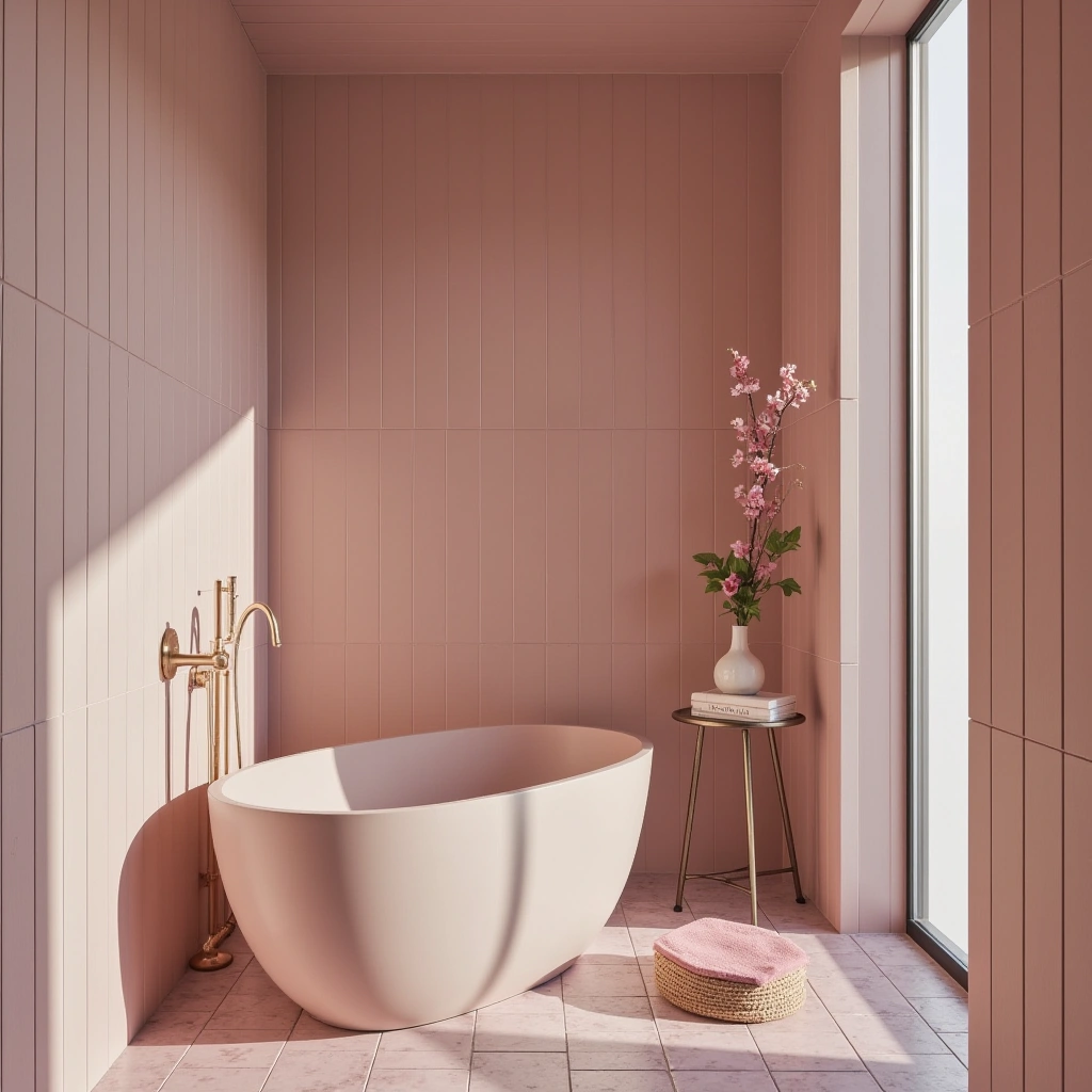 Pink Tile Shower