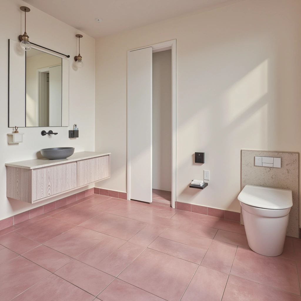 Pink Tile Floor
