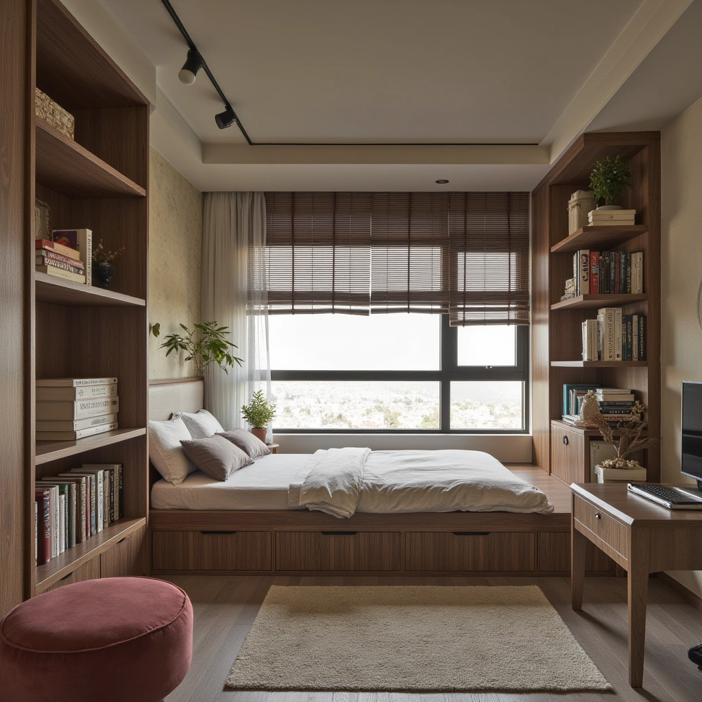 2. Cozy Reading Nook with Built-In Bookshelves